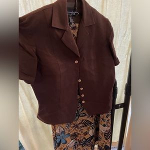 Skirt and blouse outfit. Both are size 10.